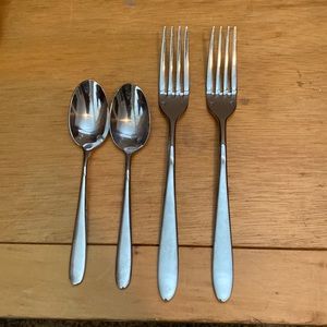 Set of spoons and forks